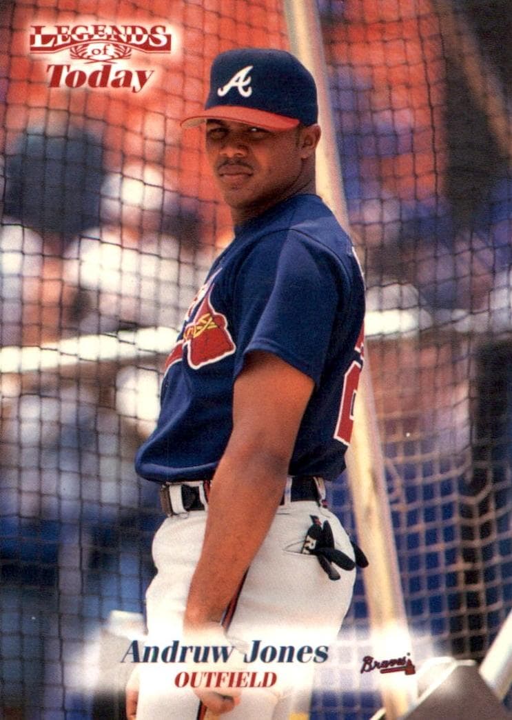 Andruw Jones 1998 unknown Sports Illustrated Then and Now