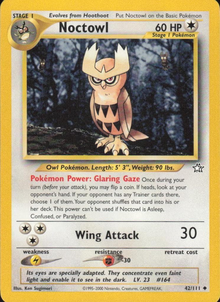Noctowl trading card
