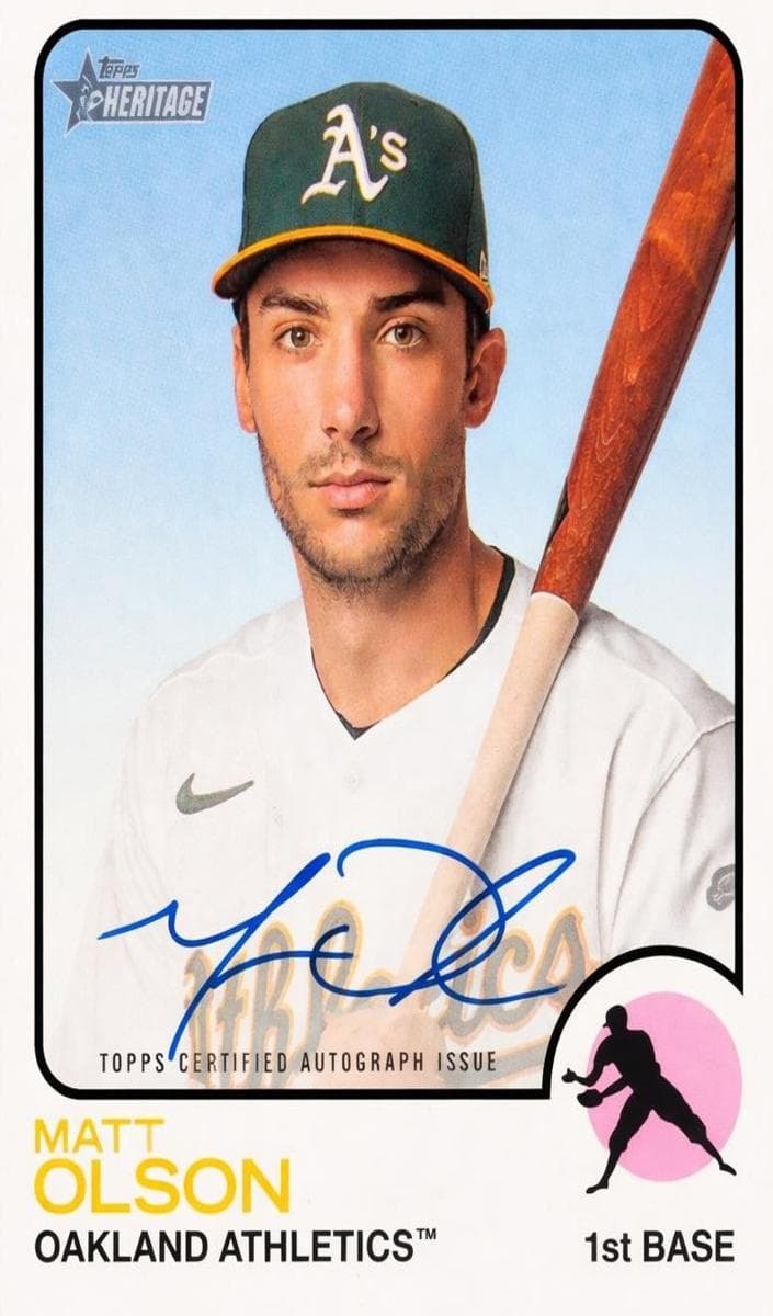Matt Olson 2022 topps Topps Heritage