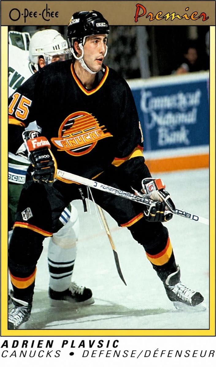 Adrien Plavsic trading card