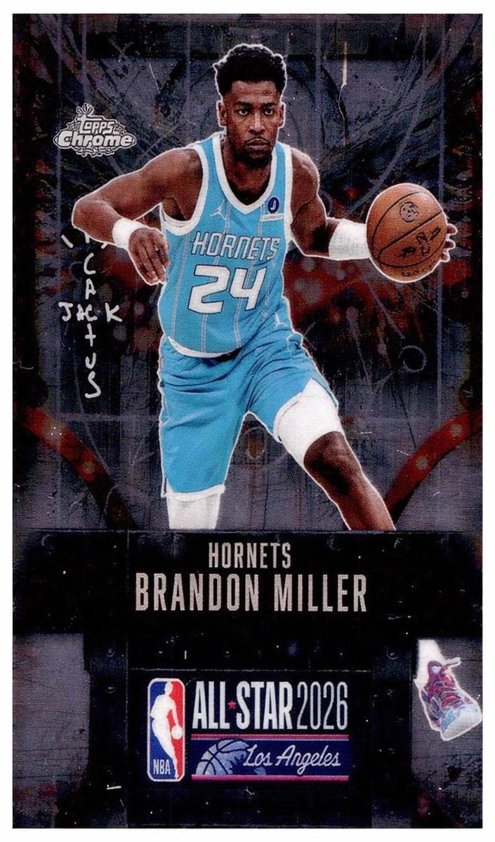 Brandon Miller 2025 topps Topps Chrome Cactus Jack X NBA All-Star Game