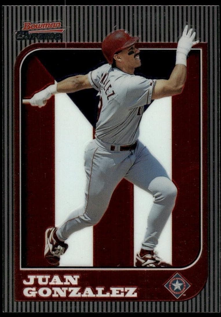 Juan Gonzalez 1997 bowman Chrome