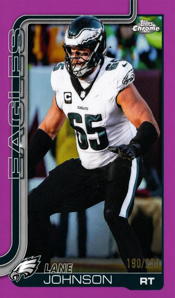 Lane Johnson trading card
