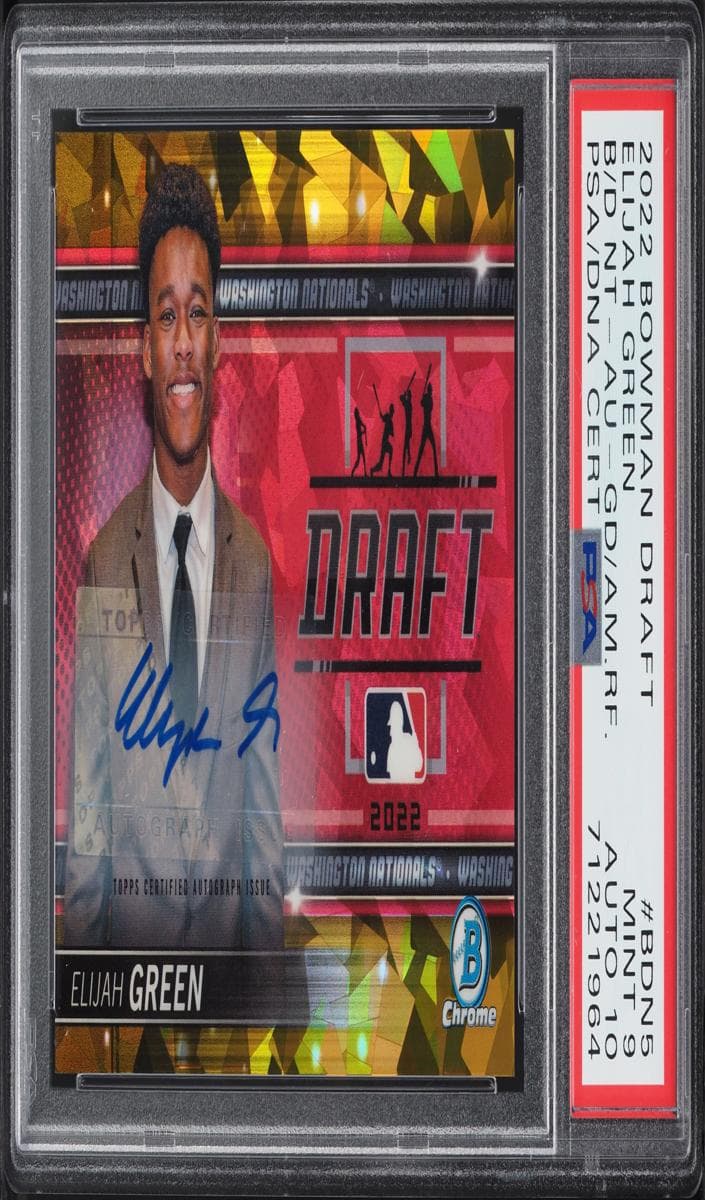 Elijah Green 2022 bowman Bowman Draft