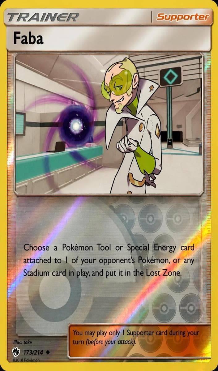 Faba trading card