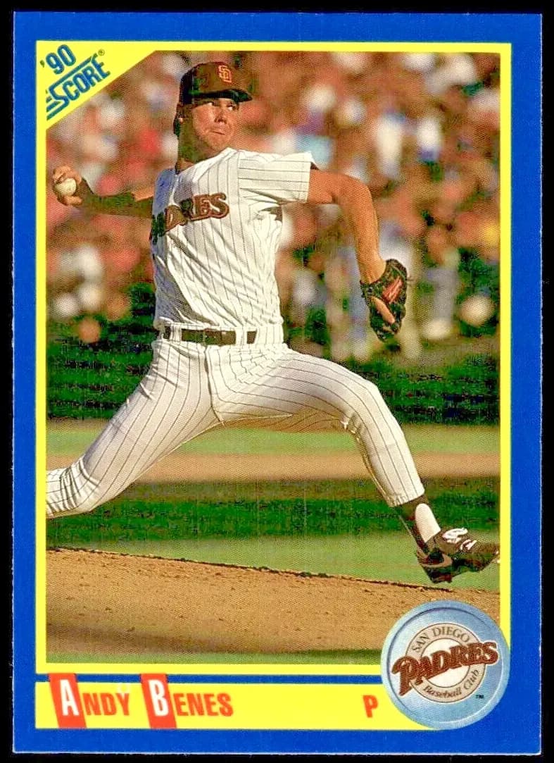 Andy Benes 1990 panini Score