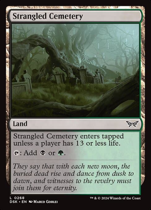 Strangled Cemetery 2024 Magic: The Gathering Duskmourn: House of Horror