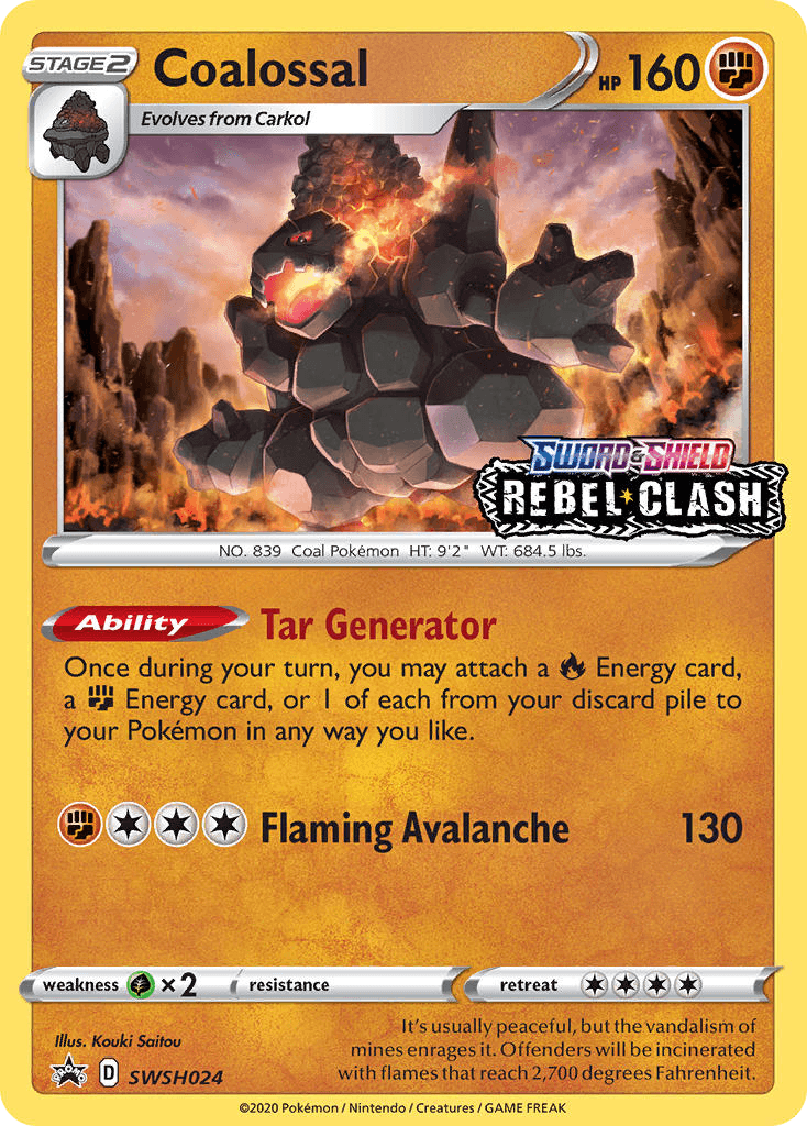 Coalossal 2021 Pokemon Chinese Start Deck 100