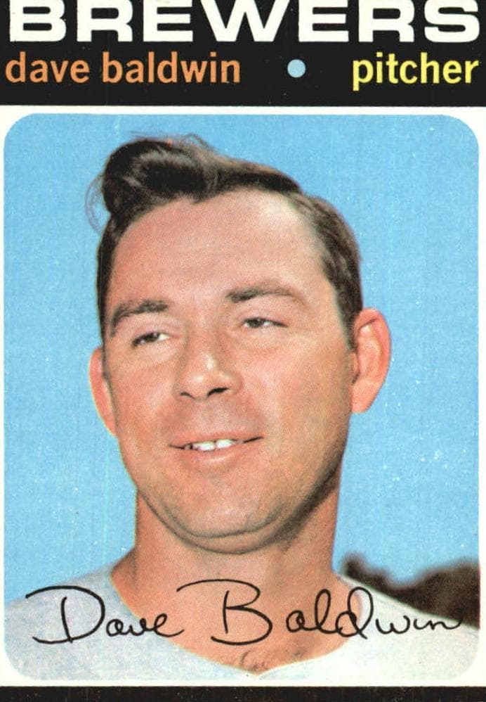 Dave Baldwin 1971 topps Topps