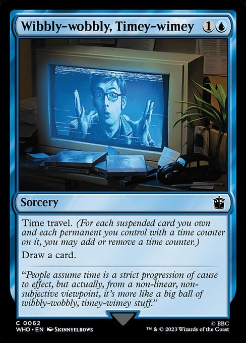 Wibbly-wobbly, Timey-wimey 2023 Magic: The Gathering Doctor Who Foil
