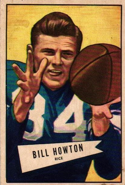 Bill Howton 1952 bowman Bowman Small
