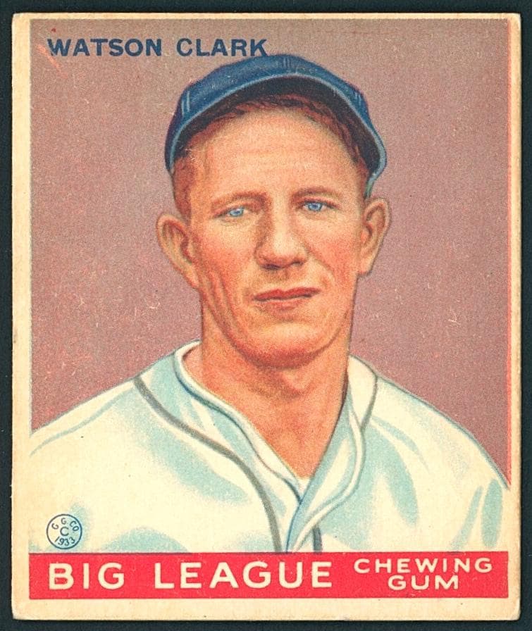 Watson Clark 1933 unknown Goudey