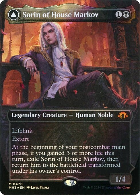 Sorin of House Markov // Sorin, Ravenous Neonate 2024 Magic: The Gathering Modern Horizons 3