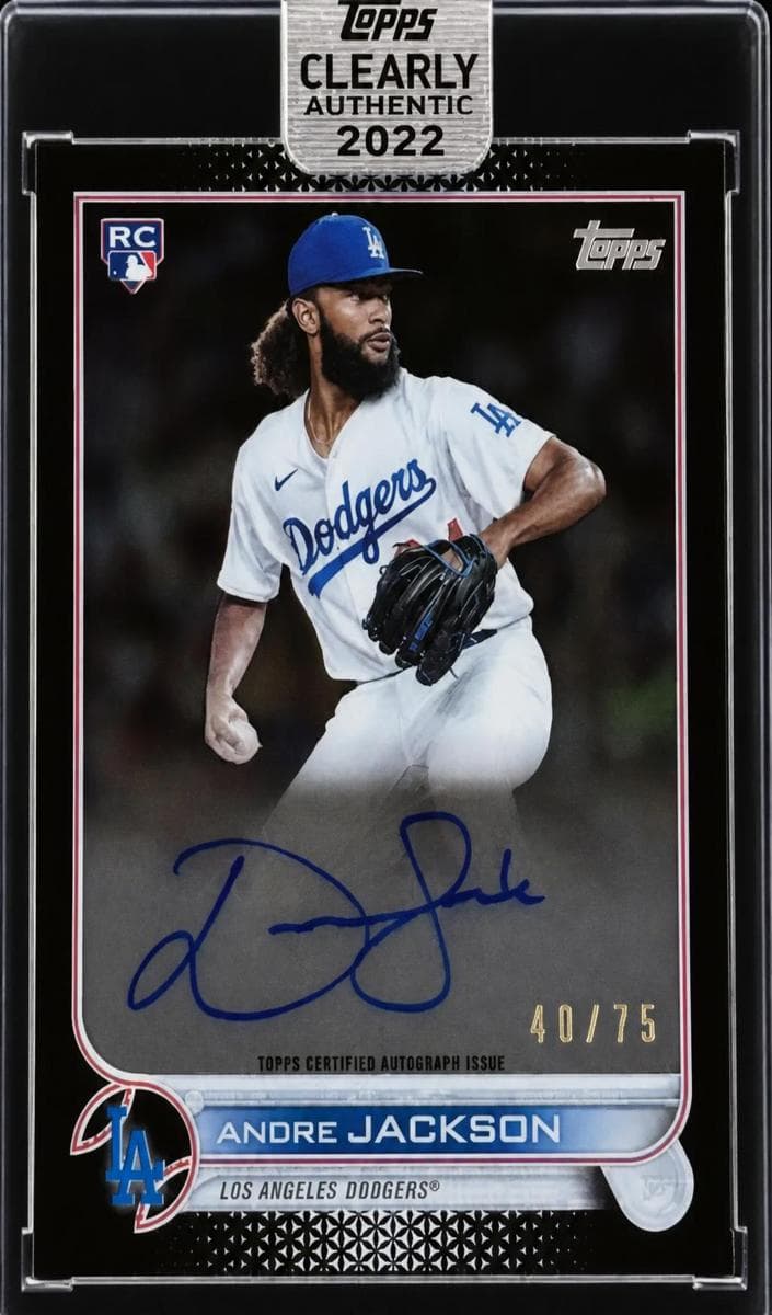 Andre Jackson 2022 topps Topps Clearly Authentic
