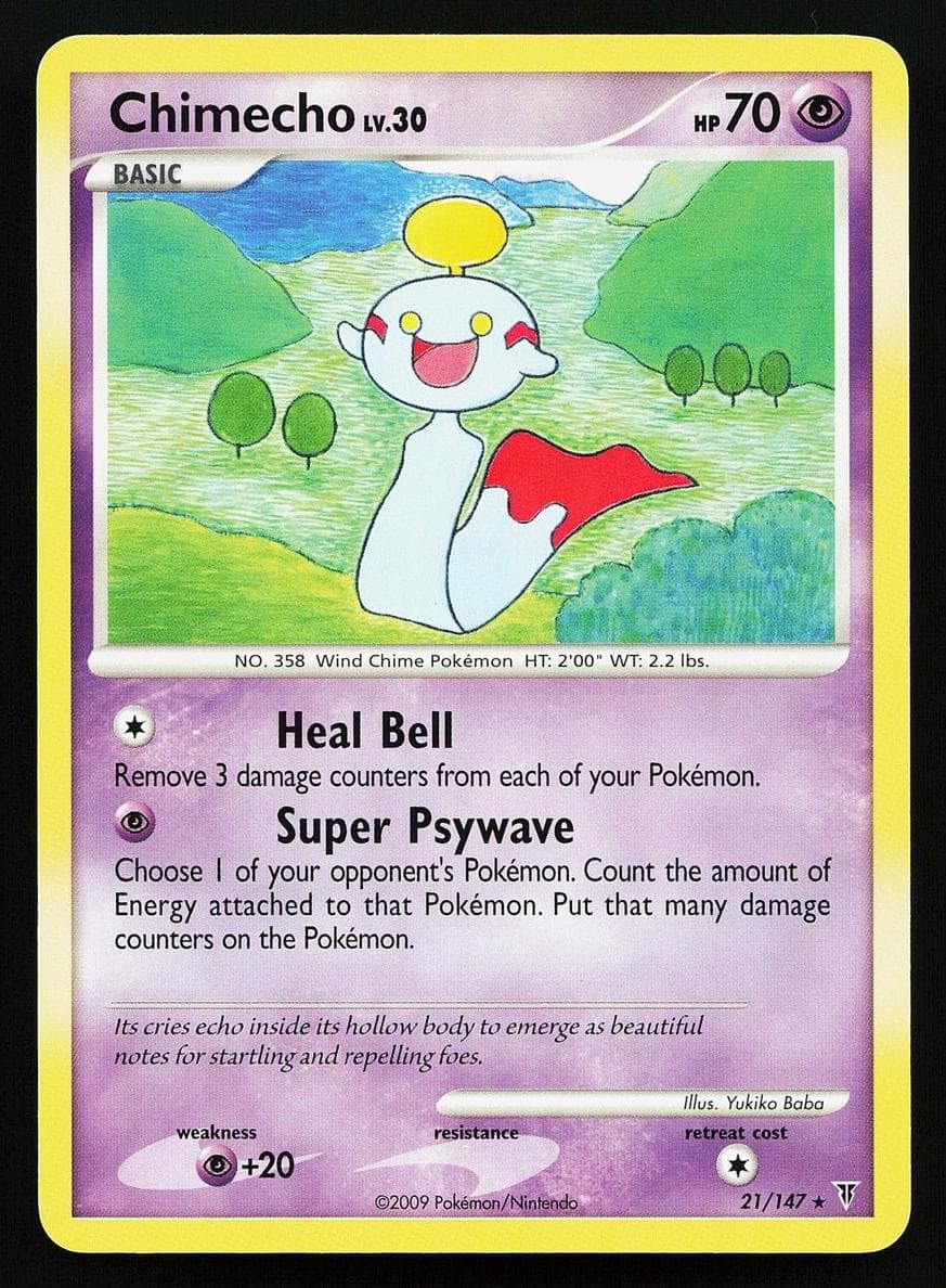 Chimecho trading card