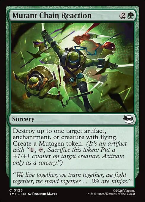 Mutant Chain Reaction 2026 Magic: The Gathering Teenage Mutant Ninja Turtles