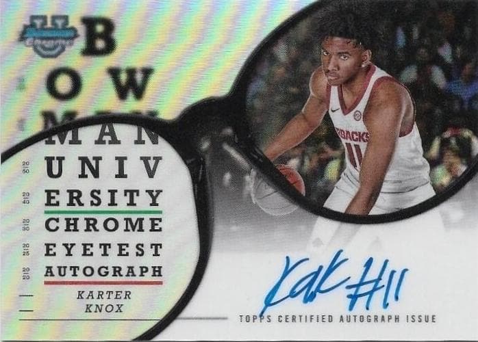 Karter Knox trading card