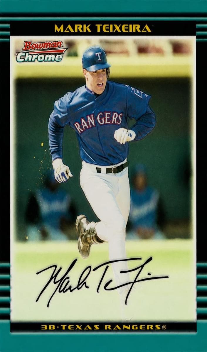 Mark Teixeira trading card