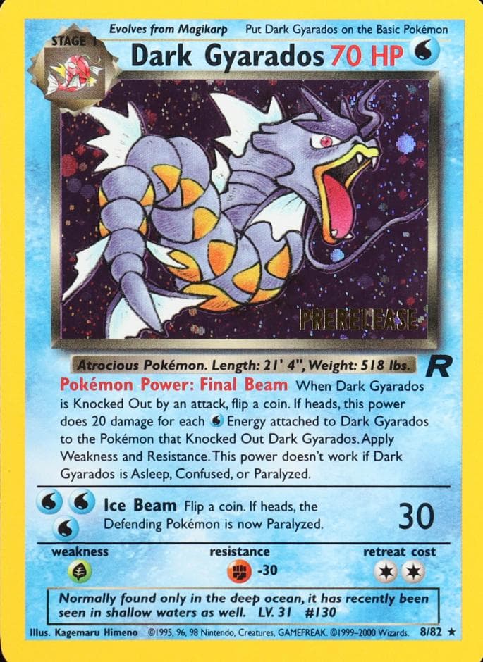 Dark Gyarados trading card