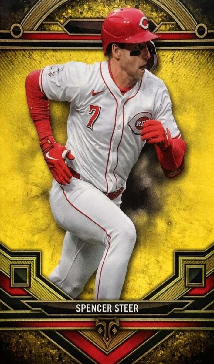 Spencer Steer 2024 topps Topps Triple Threads