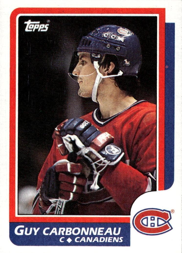 Guy Carbonneau 1986 topps Topps