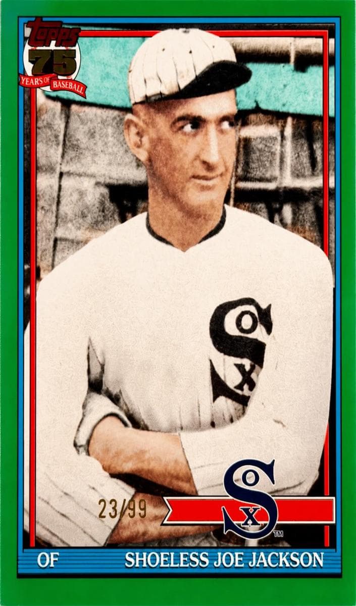 Shoeless Joe Jackson trading card