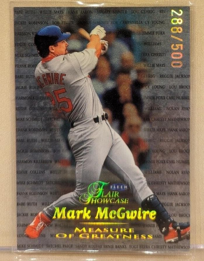Mark McGwire 1999 unknown Flair Showcase