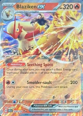 Blaziken EX trading card