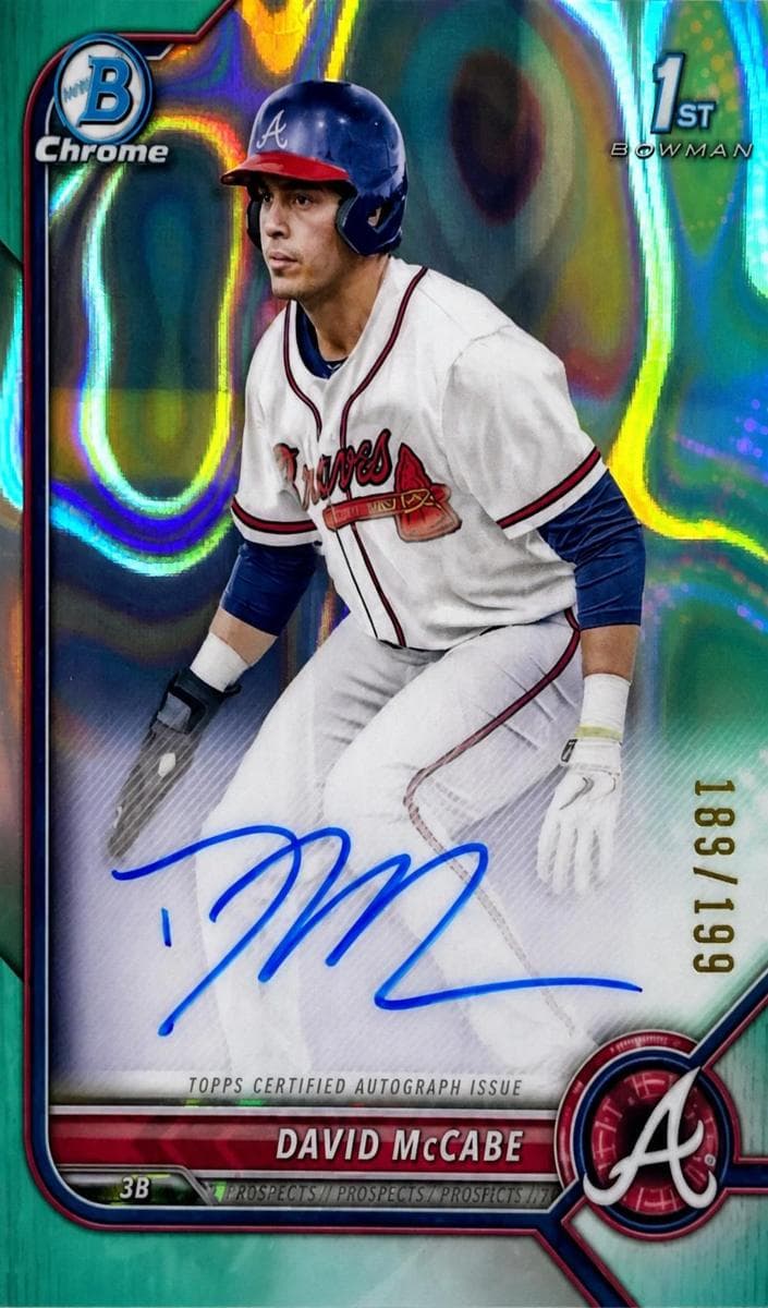 David McCabe 2022 bowman Bowman Draft