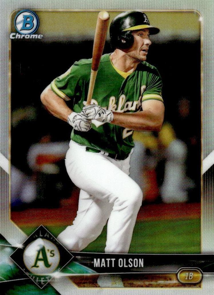 Matt Olson 2018 bowman Bowman Chrome