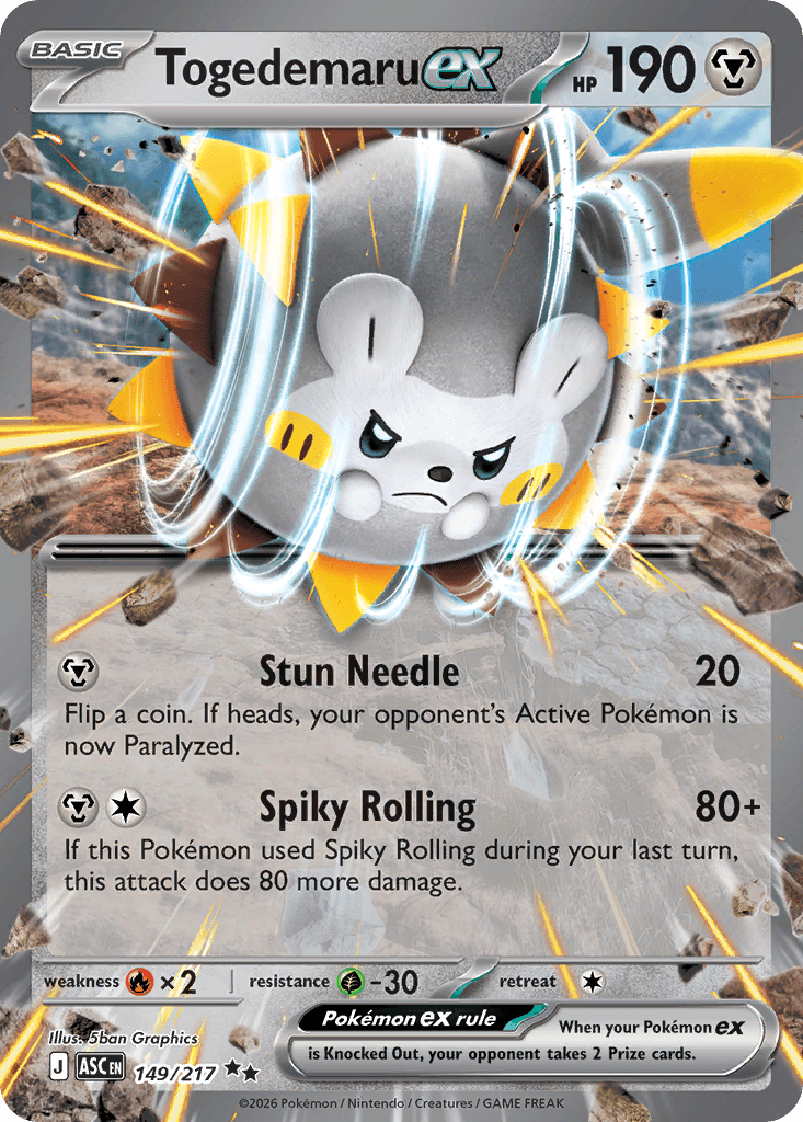 Togedemaru ex 2025 Pokemon Japanese Start Deck 100 Battle Collection
