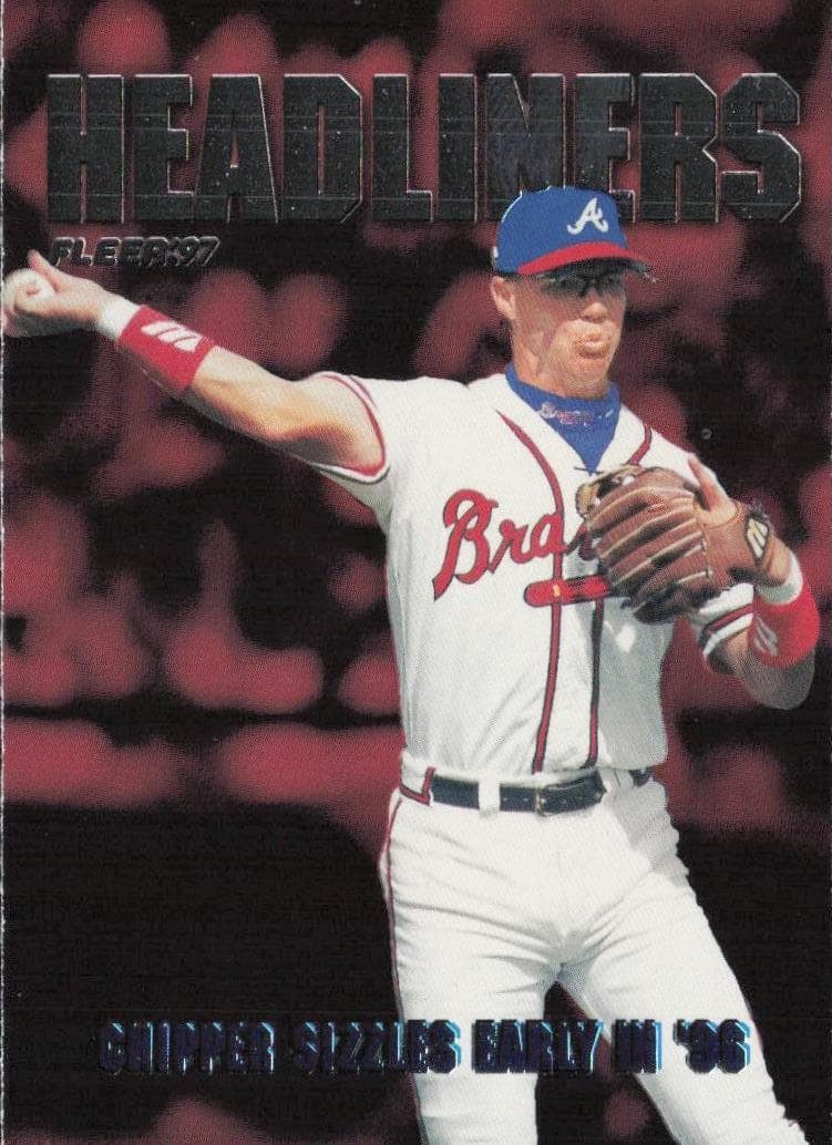 Chipper Jones 1997 fleer Fleer
