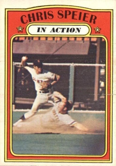 Chris Speier 1972 topps O-Pee-Chee