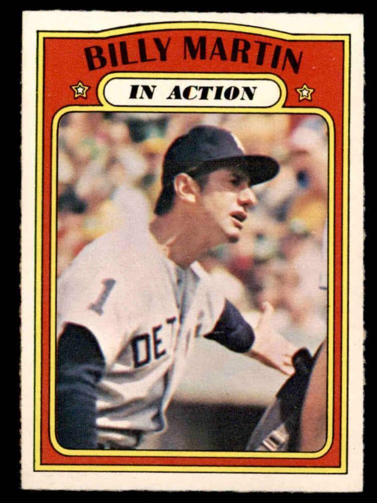 Billy Martin 1972 topps O-Pee-Chee