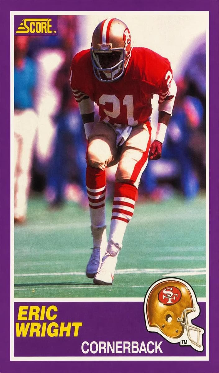 Eric Wright 1989 panini Score Supplemental