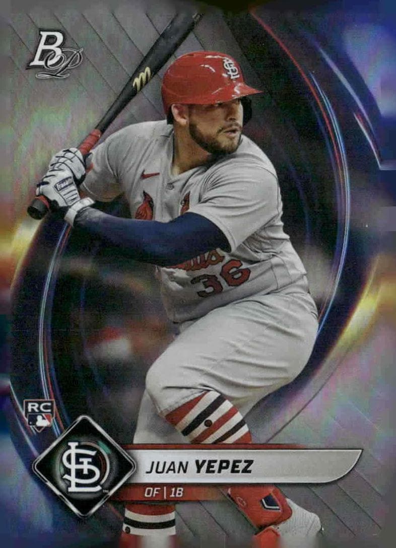 Juan Yepez trading card