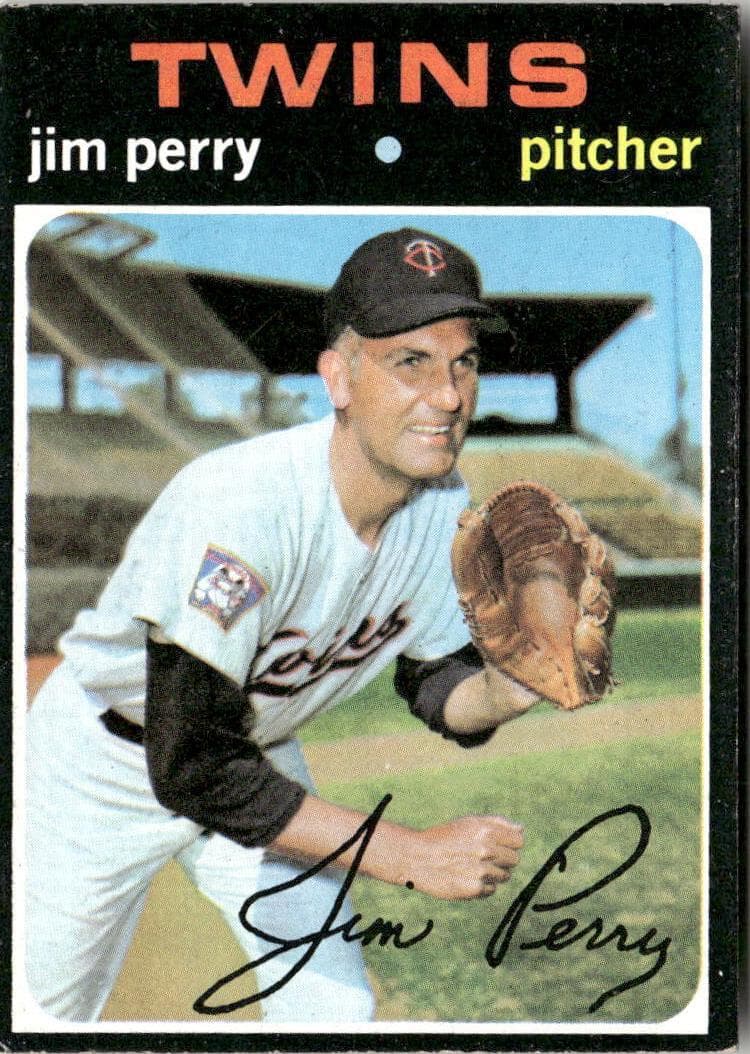 Jim Perry 1971 topps Topps
