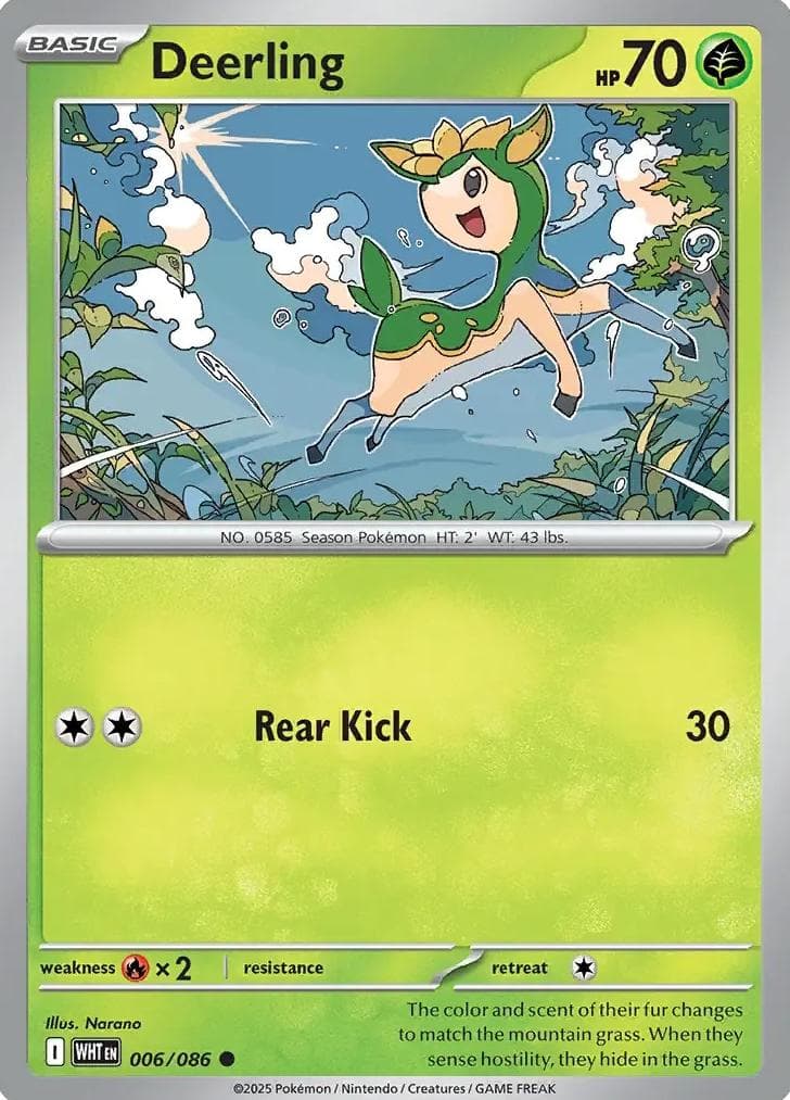 Deerling trading card