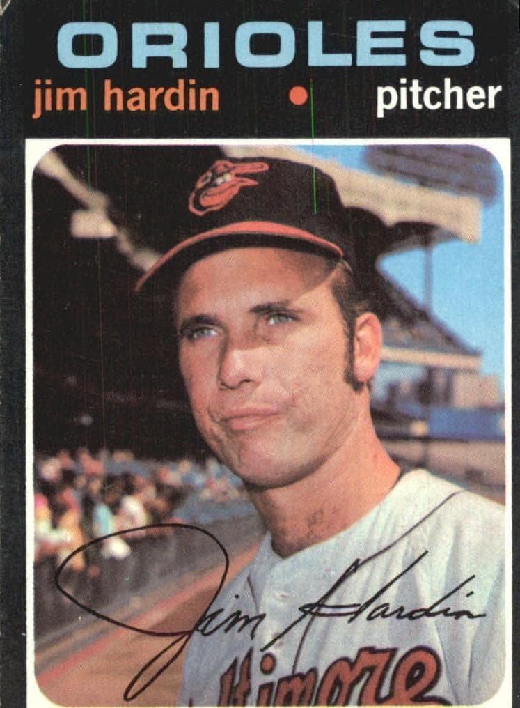Jim Hardin 1971 topps Topps
