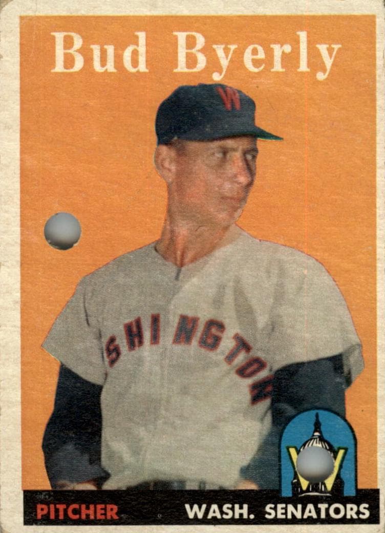 Bud Byerly 1958 topps Topps