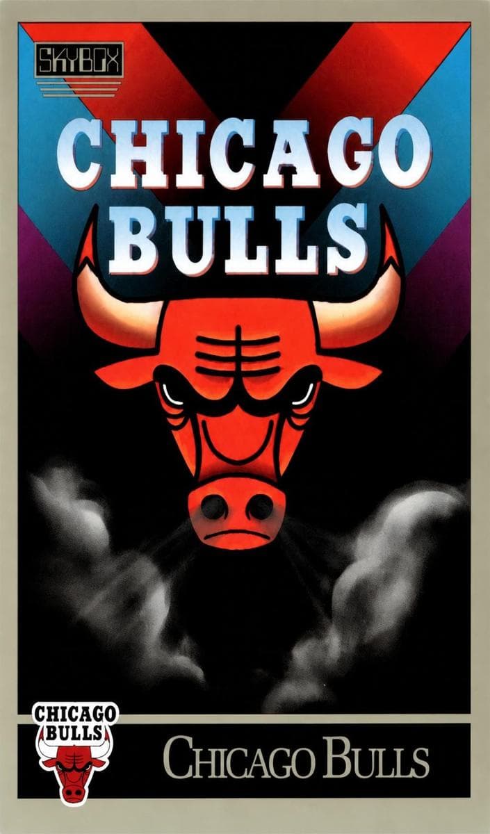 Chicago Bulls Logo/Checklist 1990 fleer