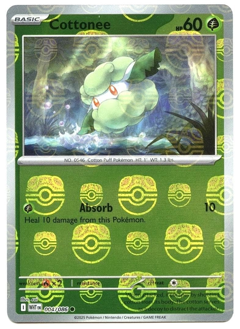 Cottonee trading card