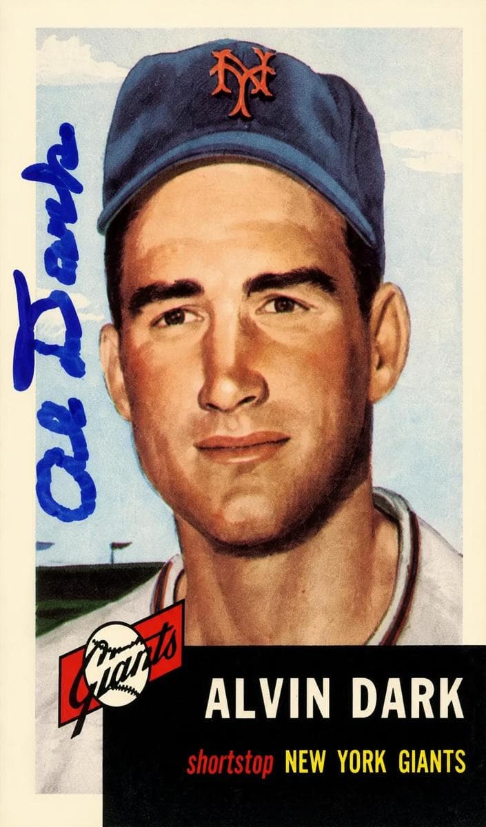 Alvin Dark 1953 topps Topps