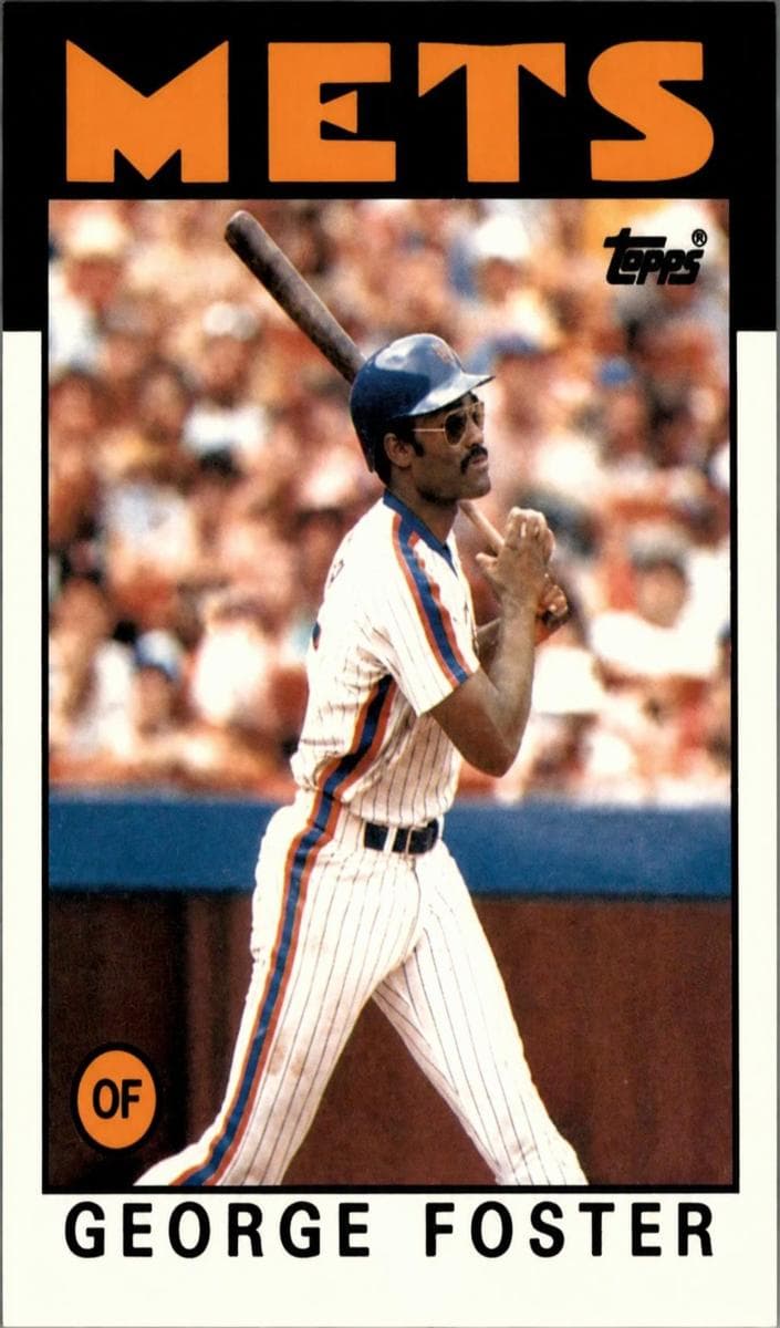 George Foster 1986 topps