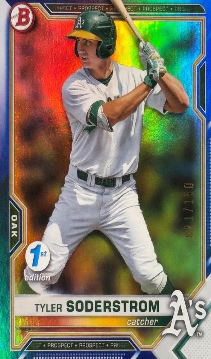 Tyler Soderstrom 2021 bowman Bowman Draft