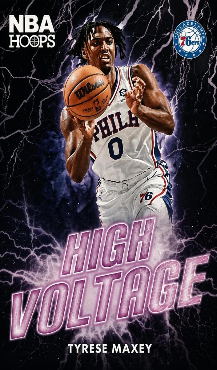Tyrese Maxey 2023 panini Hoops