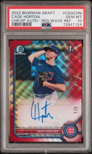 Cade Horton 2022 bowman Bowman Draft