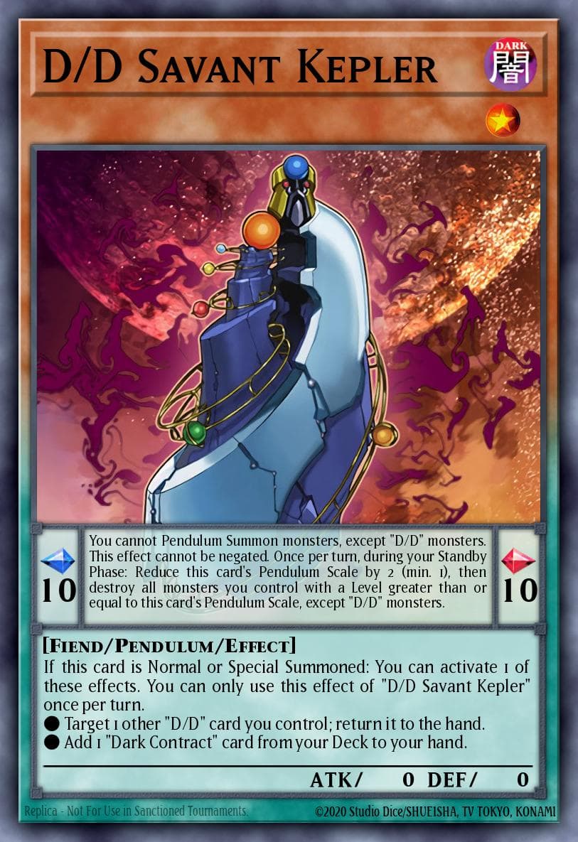 D/D Savant Kepler 2017 Yu-Gi-Oh!