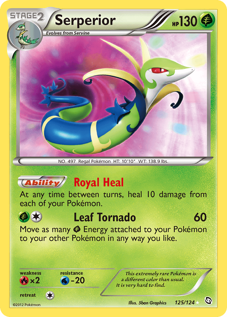 Serperior 2012 Pokemon Dragons Exalted