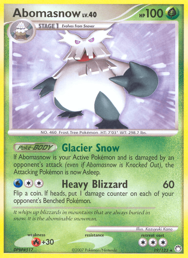 Abomasnow 2007 Pokemon